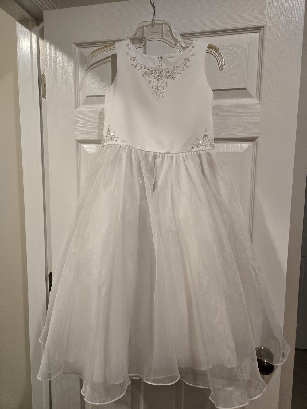 White Tulle Flower Girl Dress